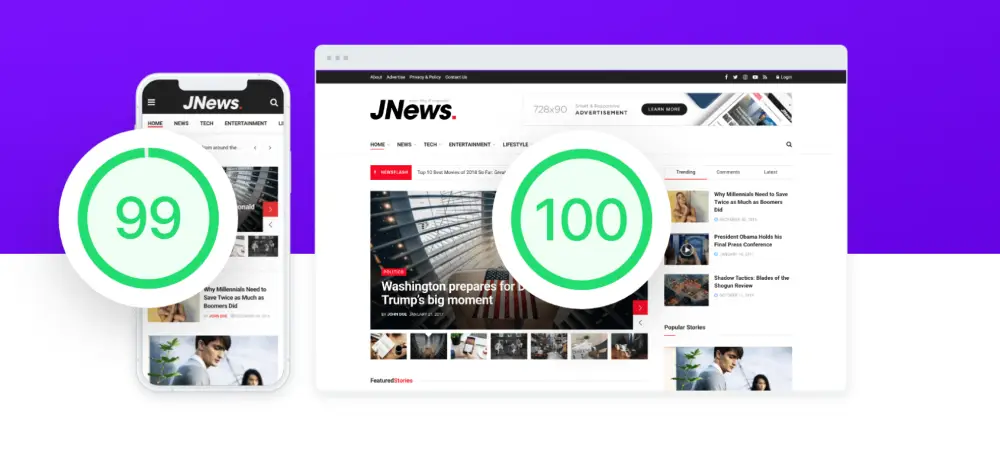 JNews Theme tối ưu tốc độ